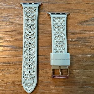 Coach Band for Apple Watch, Mint/Light Blue